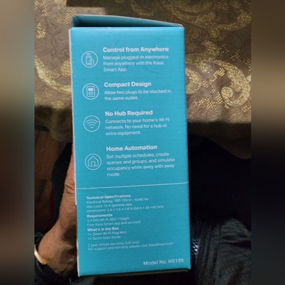 Kasa Smart Plug Mini, Smart Home Wi-Fi Outlet Works with Alexa & Google Home - Picture 4 of 10